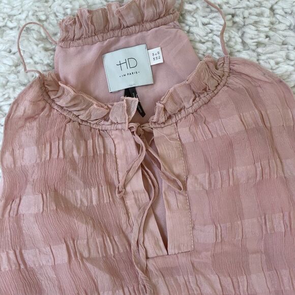 Anthropologie Silk Cami Shadow Pane Top Blouse - Picture 4 of 8